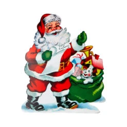 Raz 24"or 3' Santa With List Cut Out Christmas Decoration -The Jolly Christmas Shop apis6fpcf 35677.1663264456
