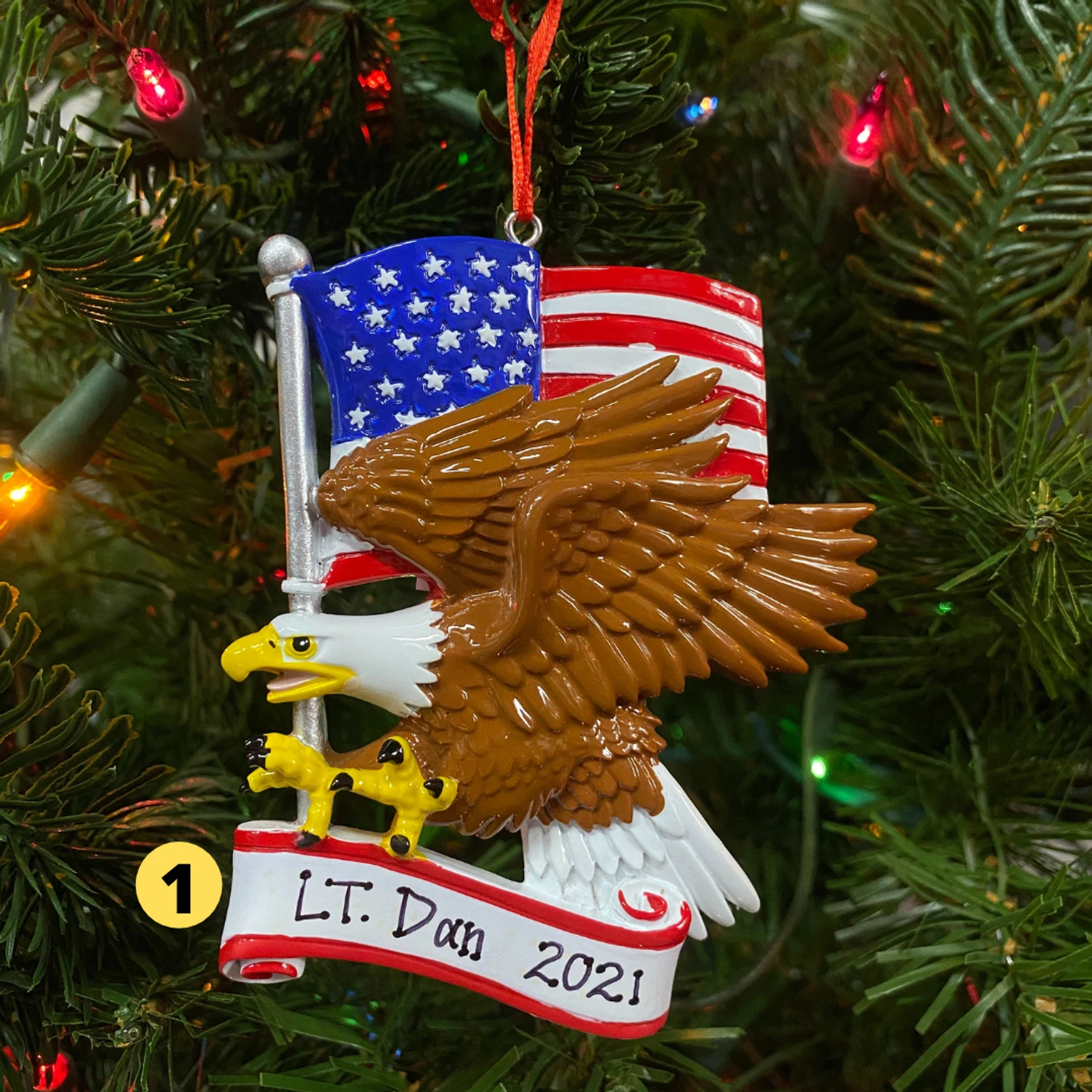 American Eagle Personalized Christmas Ornament OR1954 3 American Eagle Personalized Christmas Ornament OR1954