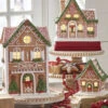 Raz LED Lighted Holiday Spice Gingerbread House Christmas House Figure -The Jolly Christmas Shop apitbfbfs 93846.1646091977