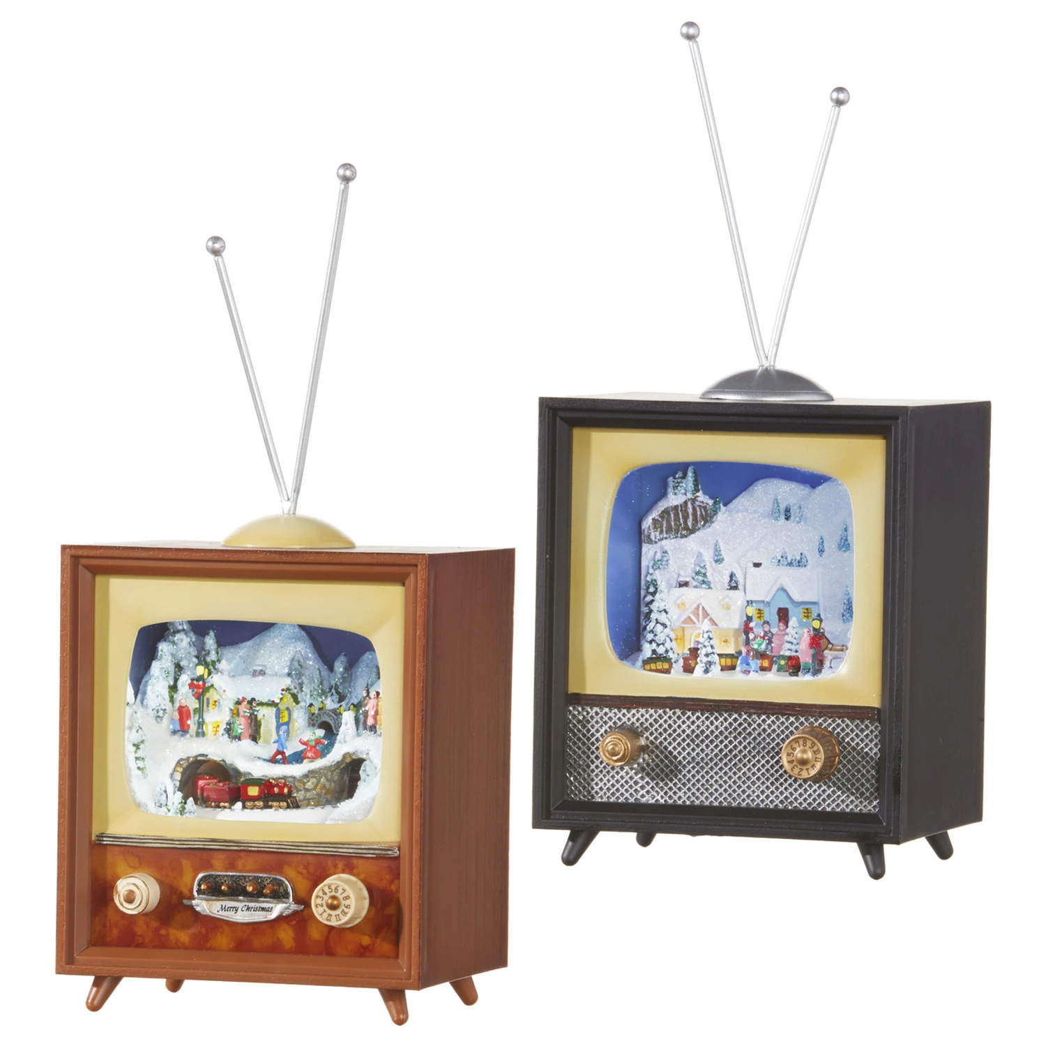 Raz 10" Animated Musical Television Christmas Decoration 3516162 5 Raz 10" Animated Musical Television Christmas Decoration 3516162 - Image 3