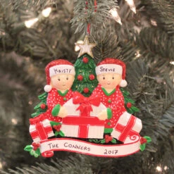 Couple Opening Presents Personalized Christmas Ornament OR1523-2 6 Couple Opening Presents Personalized Christmas Ornament OR1523-2 -The Jolly Christmas Shop apiv1dgxy 82535.1646091877