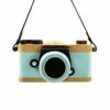 Hallmark 3.75" Retro Camera Wooden Christmas Ornament 1HGO2325