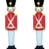 31" Toy Soldier With Black Hat Plastic Blow Mold Outdoor Set Of 2Christmas Decoration 76440 -The Jolly Christmas Shop apiwtx776 37151.1646091936