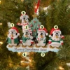 Family Personalized Christmas Ornament With 5 Penguins -The Jolly Christmas Shop apixyolea 51611.1646091886