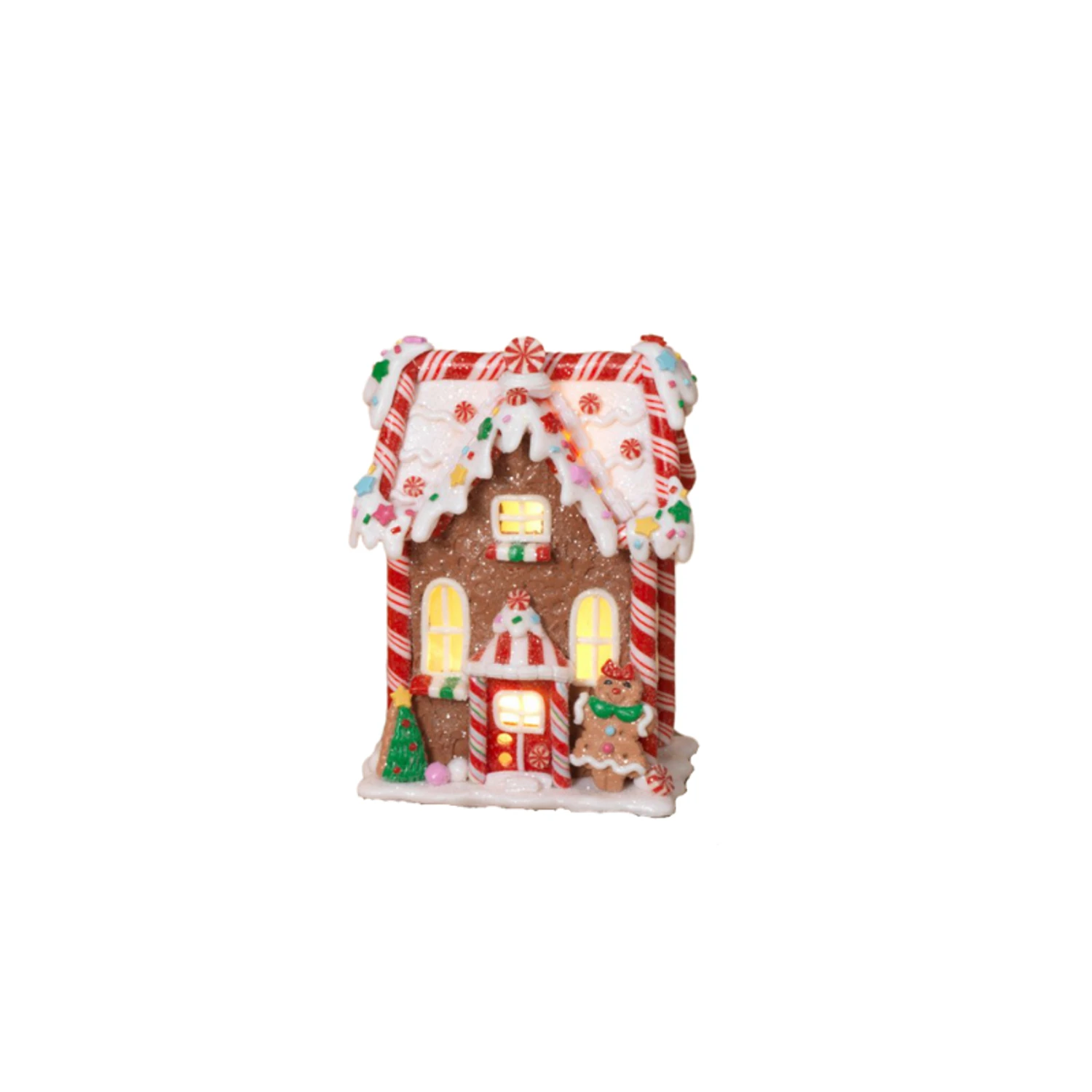 5.5" Battery Operated Claydough Gingerbread House 2599290 6 5.5" Battery Operated Claydough Gingerbread House 2599290 - Image 5