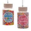 Kurt Adler 3.3" Set Of 2 Cookie Sprinkles Jar Christmas Ornament D4226 -The Jolly Christmas Shop d4226 00648.1677690736