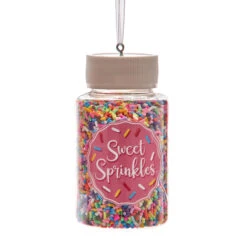 Kurt Adler 3.3" Set Of 2 Cookie Sprinkles Jar Christmas Ornament D4226 -The Jolly Christmas Shop d4226b 62784.1677690746