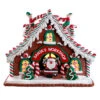 Kurt Adler 10.5" Battery Operated Lighted Santa's Workshop Gingerbread Christmas House GBJ0039