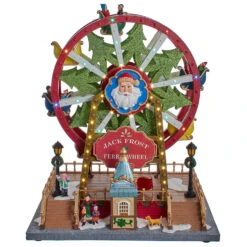 Kurt Adler 13" Lighted Musical Christmas Ferris Wheel Decoration JEL1322