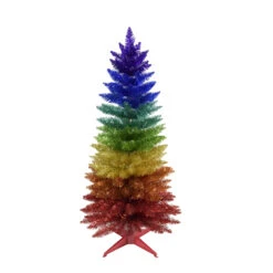 Kurt Adler 3' Or 4' Un-Lit Rainbow Foil Artificial Christmas Tree -The Jolly Christmas Shop tr2393 43437.1678131156